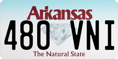 AR license plate 480VNI