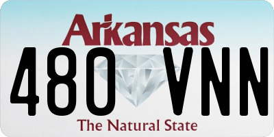 AR license plate 480VNN