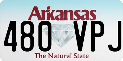AR license plate 480VPJ