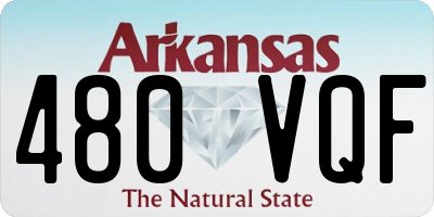 AR license plate 480VQF