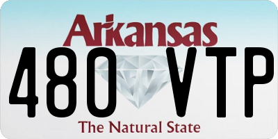 AR license plate 480VTP