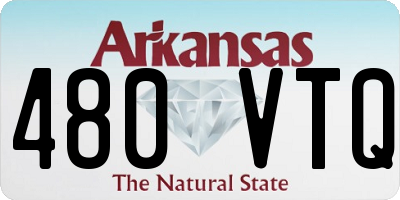 AR license plate 480VTQ