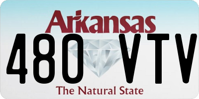AR license plate 480VTV