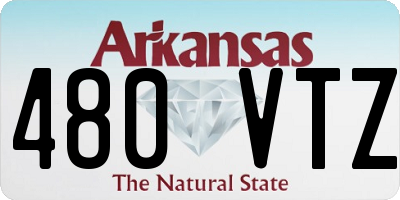 AR license plate 480VTZ