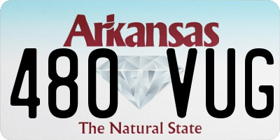 AR license plate 480VUG