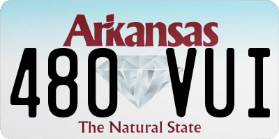 AR license plate 480VUI