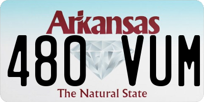 AR license plate 480VUM