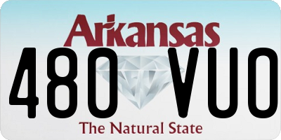AR license plate 480VUO