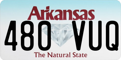 AR license plate 480VUQ