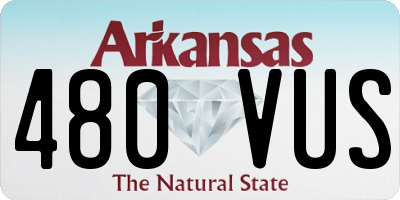 AR license plate 480VUS