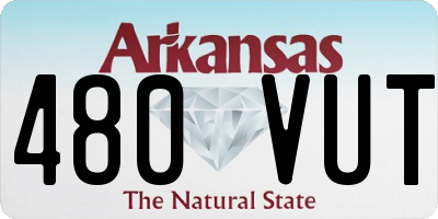 AR license plate 480VUT