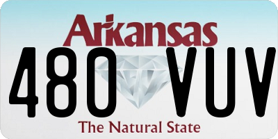 AR license plate 480VUV