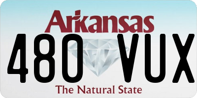 AR license plate 480VUX