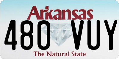 AR license plate 480VUY