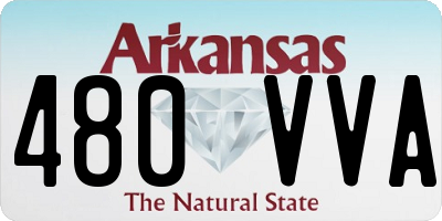 AR license plate 480VVA