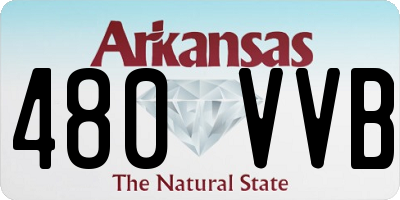AR license plate 480VVB
