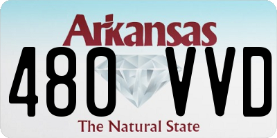 AR license plate 480VVD