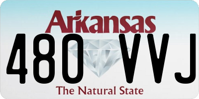 AR license plate 480VVJ
