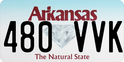 AR license plate 480VVK
