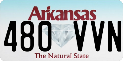 AR license plate 480VVN