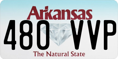 AR license plate 480VVP