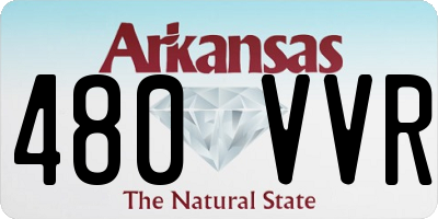 AR license plate 480VVR