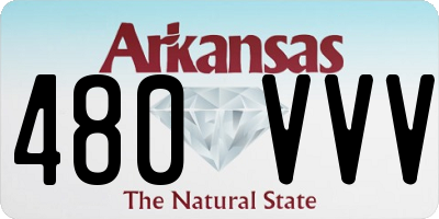 AR license plate 480VVV