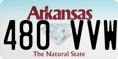 AR license plate 480VVW