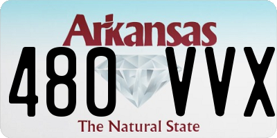 AR license plate 480VVX