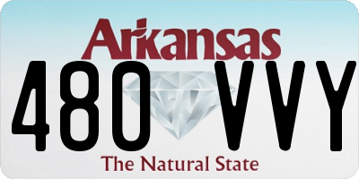 AR license plate 480VVY