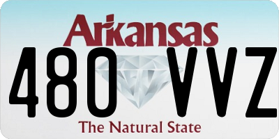AR license plate 480VVZ