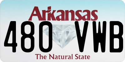 AR license plate 480VWB