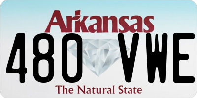 AR license plate 480VWE
