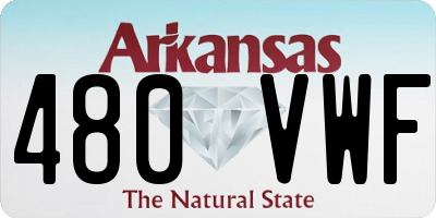 AR license plate 480VWF