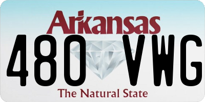 AR license plate 480VWG