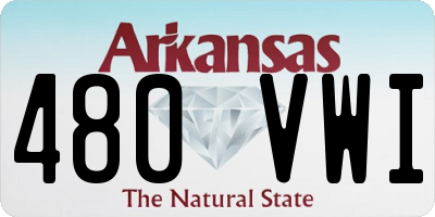 AR license plate 480VWI