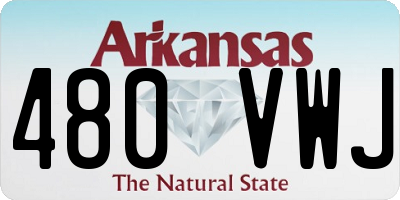 AR license plate 480VWJ