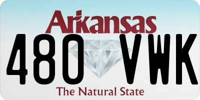 AR license plate 480VWK