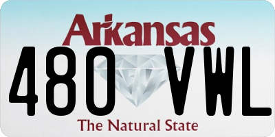 AR license plate 480VWL