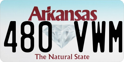 AR license plate 480VWM