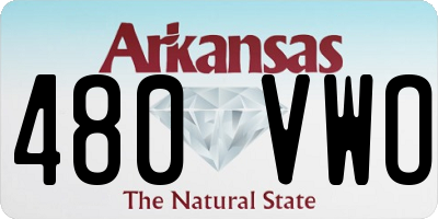 AR license plate 480VWO
