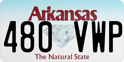 AR license plate 480VWP