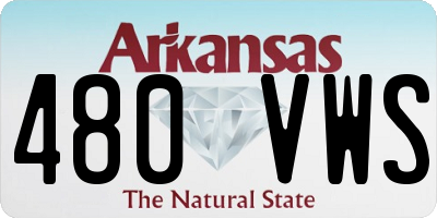 AR license plate 480VWS