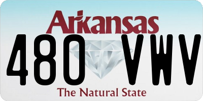 AR license plate 480VWV