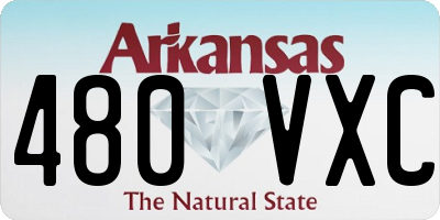 AR license plate 480VXC