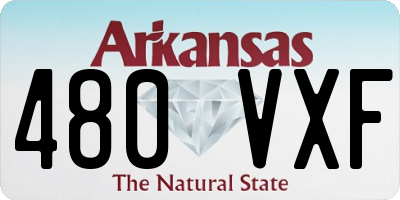 AR license plate 480VXF