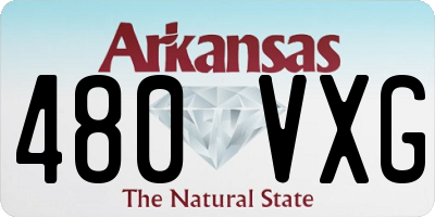 AR license plate 480VXG