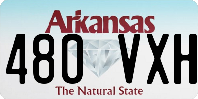 AR license plate 480VXH