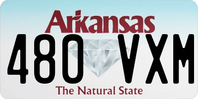 AR license plate 480VXM