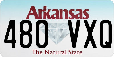 AR license plate 480VXQ